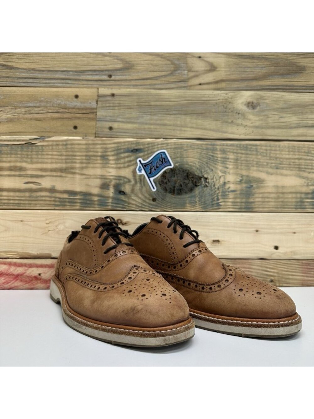 Cole Haan Morse Grand Wingtip Oxford Dress Shoes Men’s Size 10 Brown